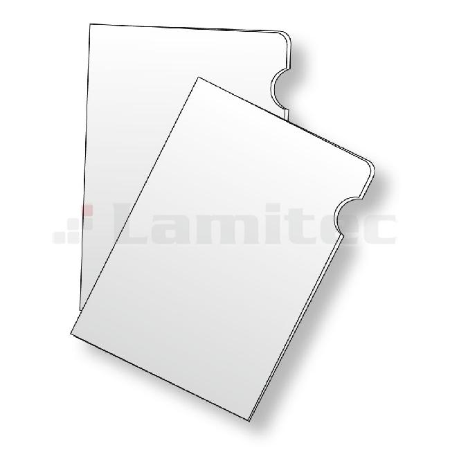 Packaging L for documents PP cardboard grained 80mic