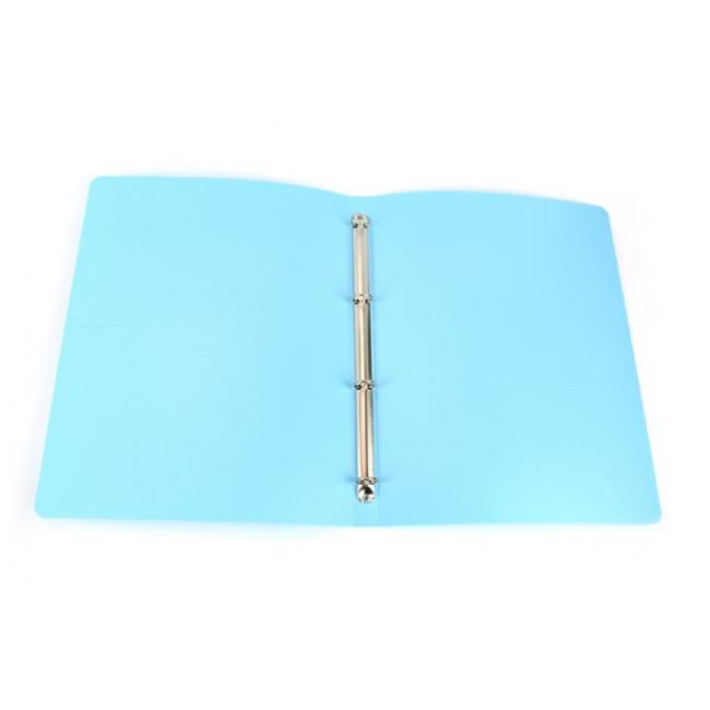 Binder 4-ring Cardboard PP Pastelini PP blue