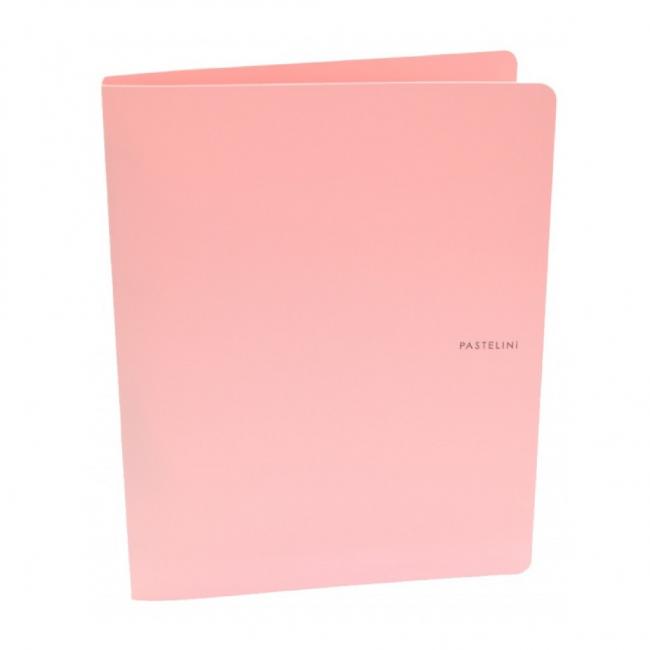 [KP227500] Binder 4-ring Cardboard PP Pastelini PP pink