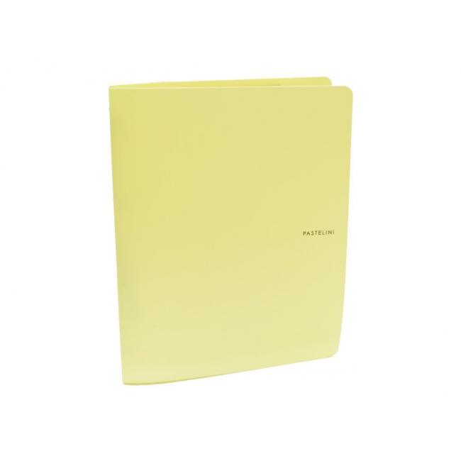 Binder 4-ring Cardboard PP Pastelini PP yellow