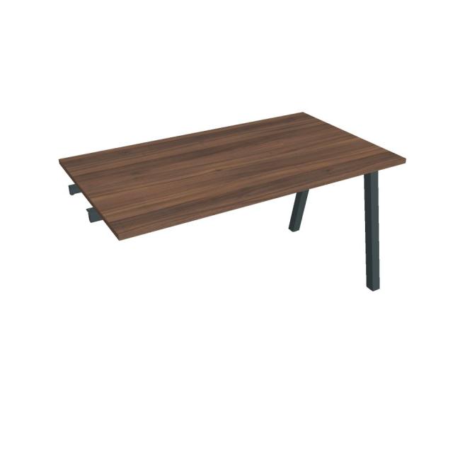 Conference table UNI A, late. chain, 140x75.5x80 cm, walnut/black