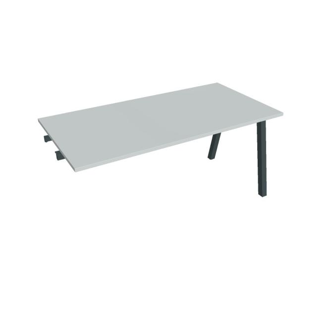 Conference table UNI A, late. chain, 160x75.5x80 cm, grey/black