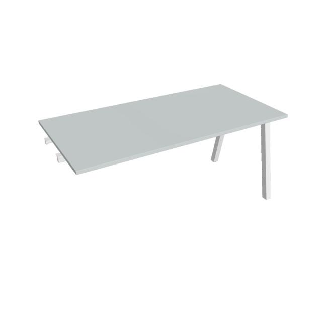 Conference table UNI A, late. chain, 160x75.5x80 cm, grey/white