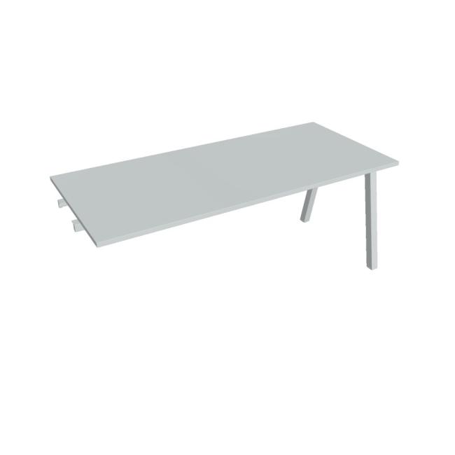 Conference table UNI A, late. chain, 180x75.5x80 cm, gray/grey