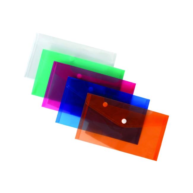 Plastový obal DL s čapom Priehľadný PP kartón