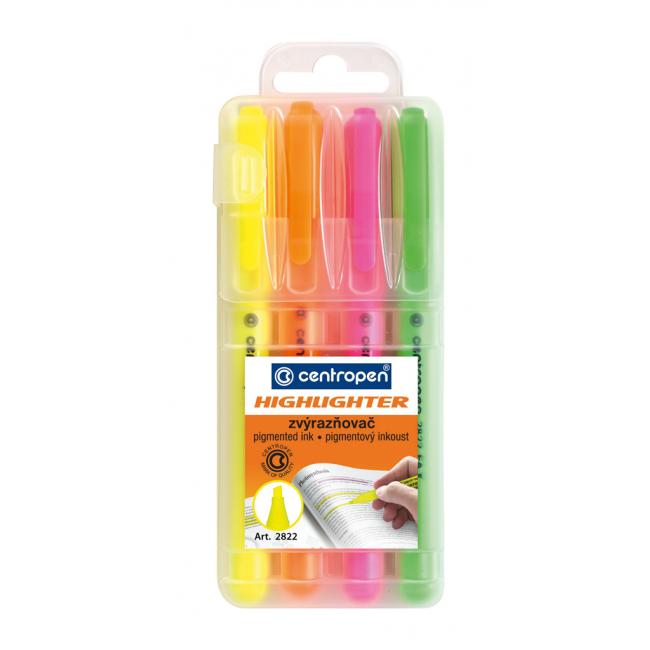 Set of highlighters Centropen 2822/4S