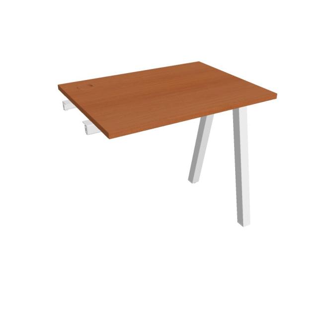 Work table UNI A, extendable. chain, 80x75.5x60 cm, cherry/white