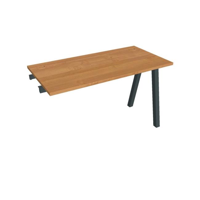 Work table UNI A, extendable. chain, 120x75.5x60 cm, alder/black