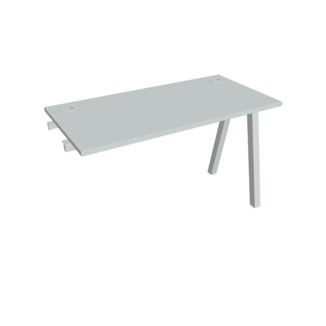 Work table UNI A, extendable. chain, 120x75.5x60 cm, gray/grey