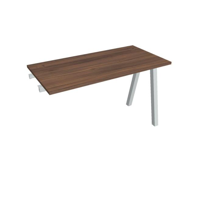 Work table UNI A, extendable. chain, 120x75.5x60 cm, walnut/grey