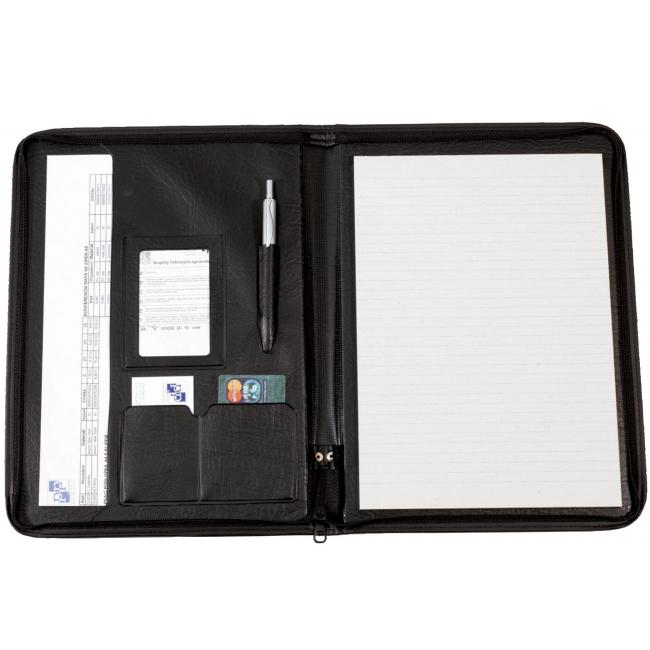 Conference map A4 CARTON PP ASSISTANT leather imitation black
