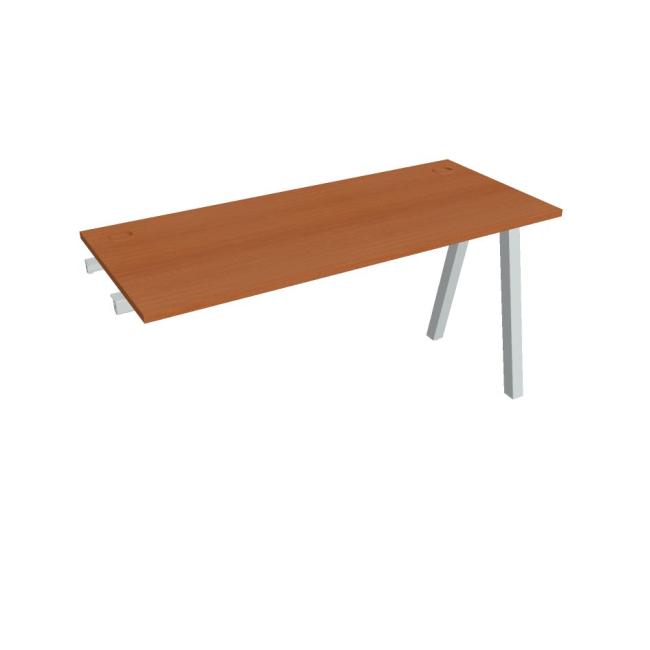 Work table UNI A, extendable. chain, 140x75.5x60 cm, cherry/grey