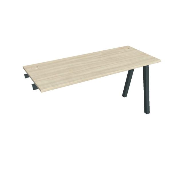 Work table UNI A, extendable. chain, 140x75.5x60 cm, agate/black