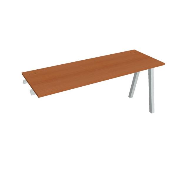 Work table UNI A, extendable. chain, 160x75.5x60 cm, cherry/grey
