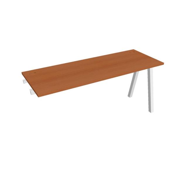 Work table UNI A, extendable. chain, 160x75.5x60 cm, cherry/white