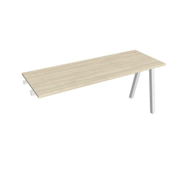 Work table UNI A, extendable. chain, 160x75.5x60 cm, agate/white