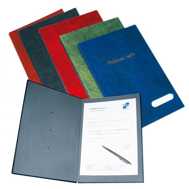 Plastic signature book 14 KARTON PP black