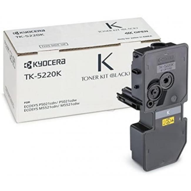 Toner Kyocera TK-5220K čierny (1200 str.) pre Ecosys P5021cdn/P5021cdw/M5521cdn/M5521cdw