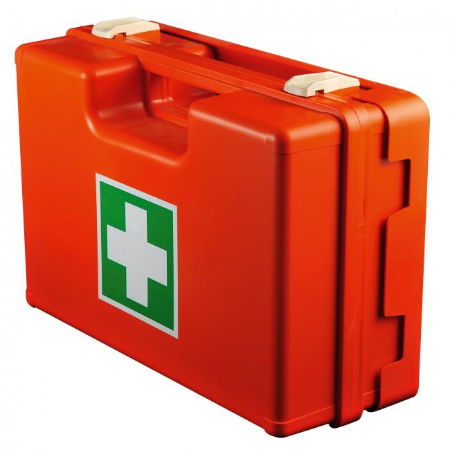 Plastic first aid case without filling, large