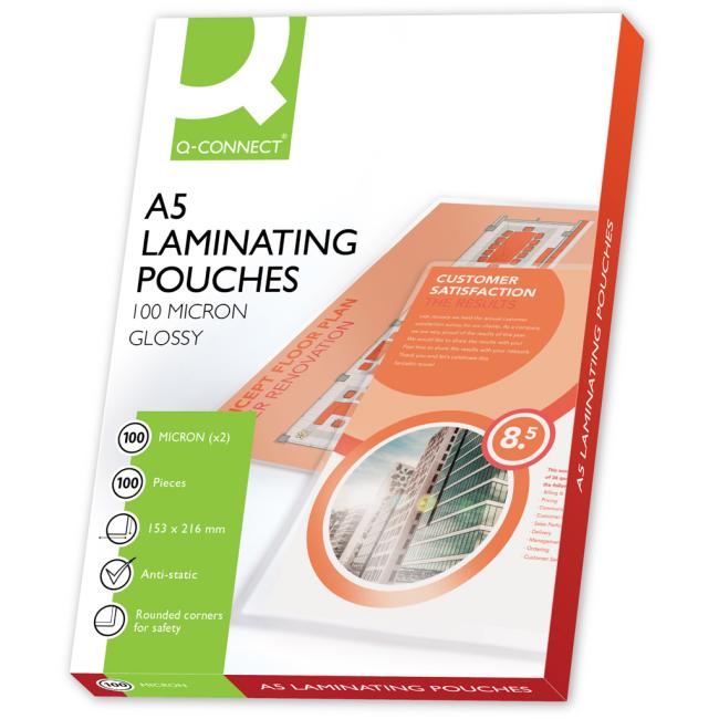 Q-Connect laminating films 154x216 /A5/100mic.
