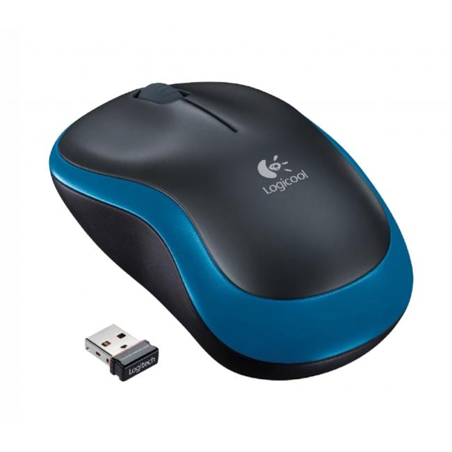 [LG002239] Myš Logitech M185 modrá, bezdrôtová, optická