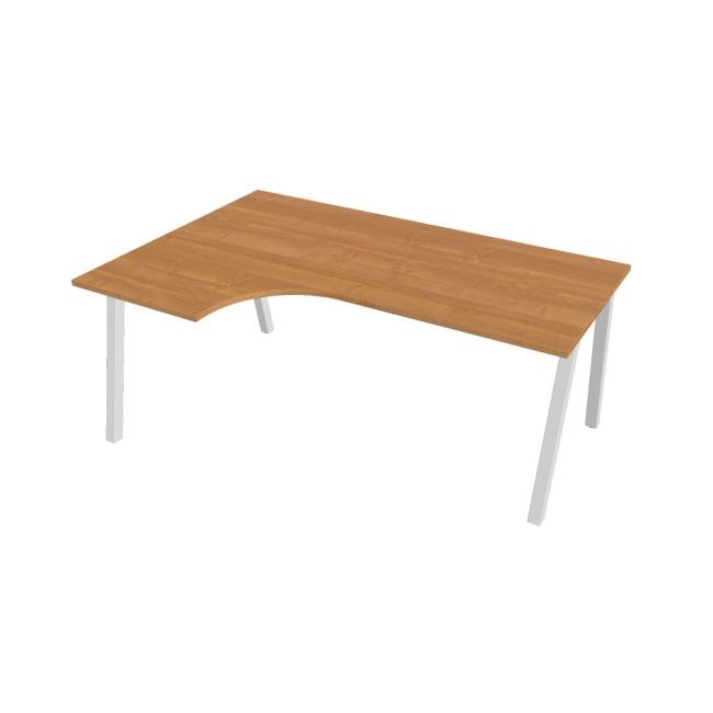 [ON920902] Work desk UNI A, ergo, right, 180x75.5x120 cm, alder/white