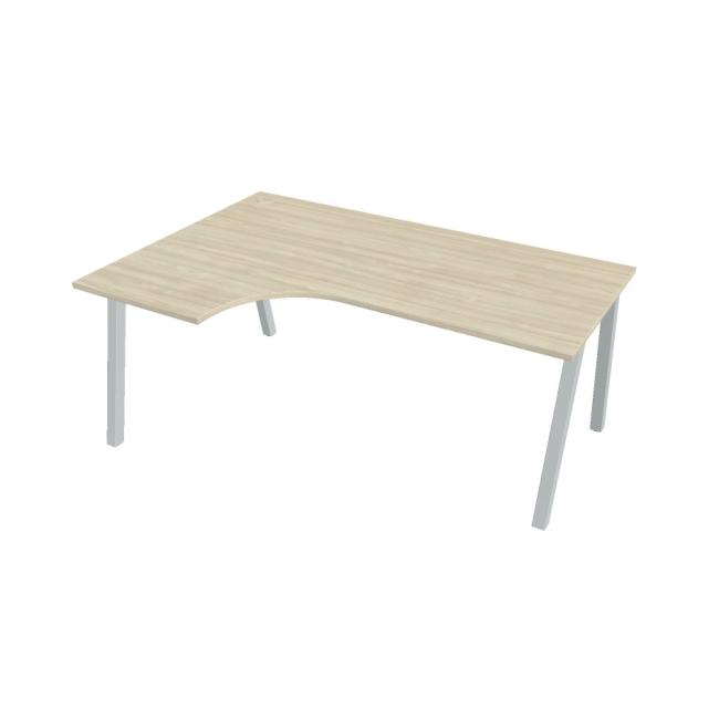 [ON920916] Work desk UNI A, ergo, right, 180x75.5x120 cm, agate/grey