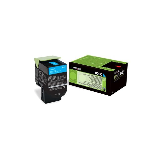 [LK030895] Toner Lexmark 802C pre CX310/CX410/CX510 azúrový (1 000 str.)