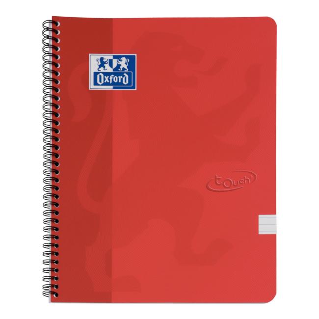 Pad Oxford Nordic Touch red, A4+, 70 sheets, lined