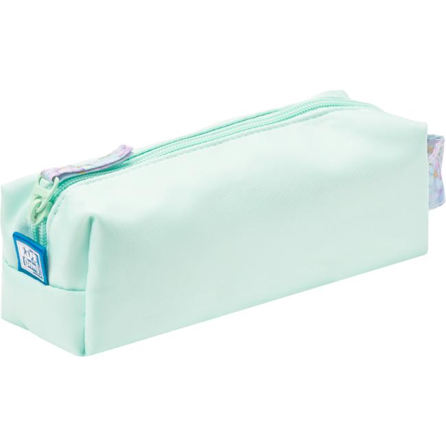 Pen case Quattro Oxford Flowers green