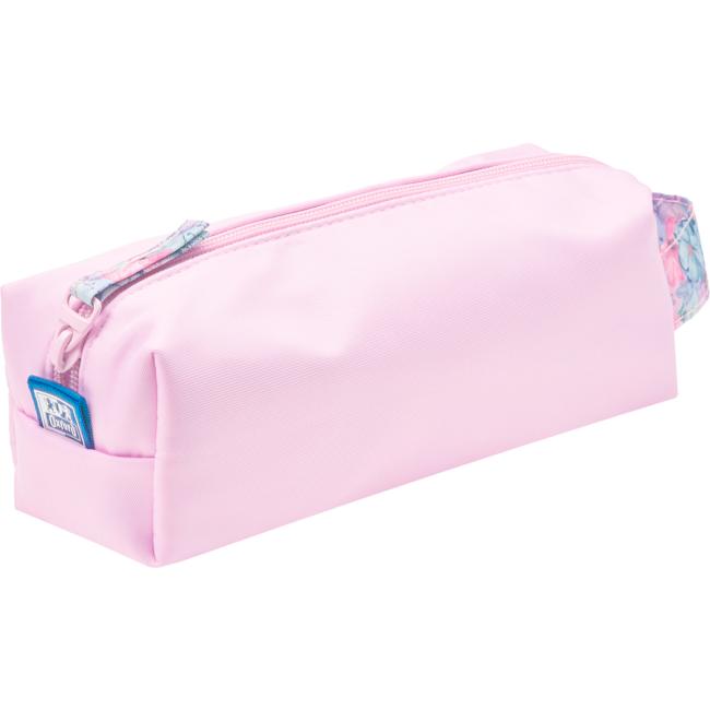 Pen case Quattro Oxford Flowers pink