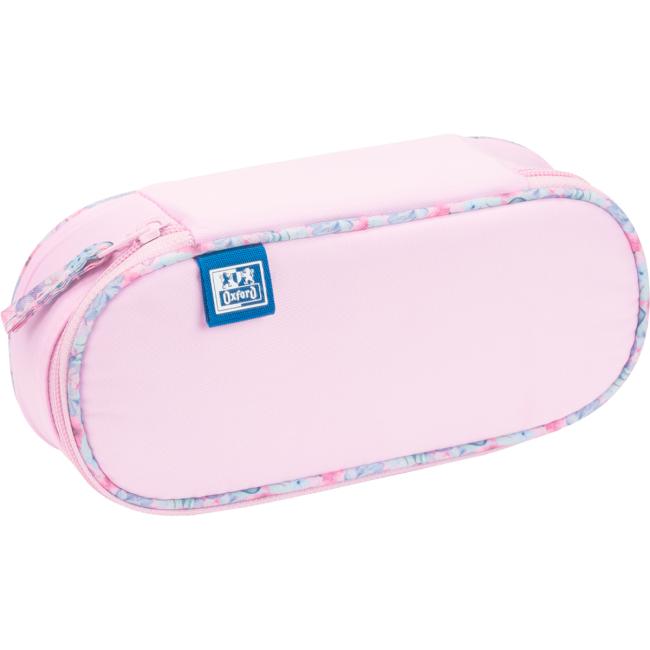 Pen case Etue Oxford Flowers pink