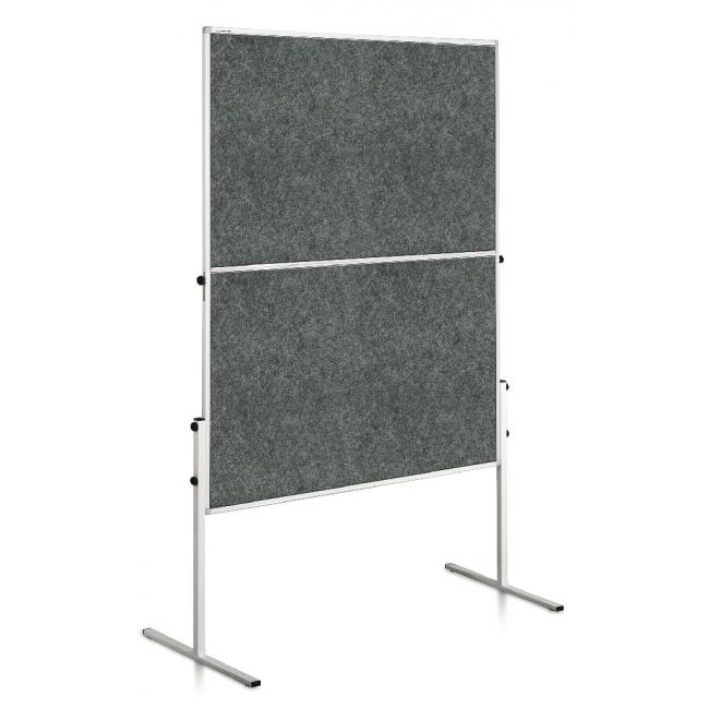 Felt moderator board 150x120 cm ECONOMY gray