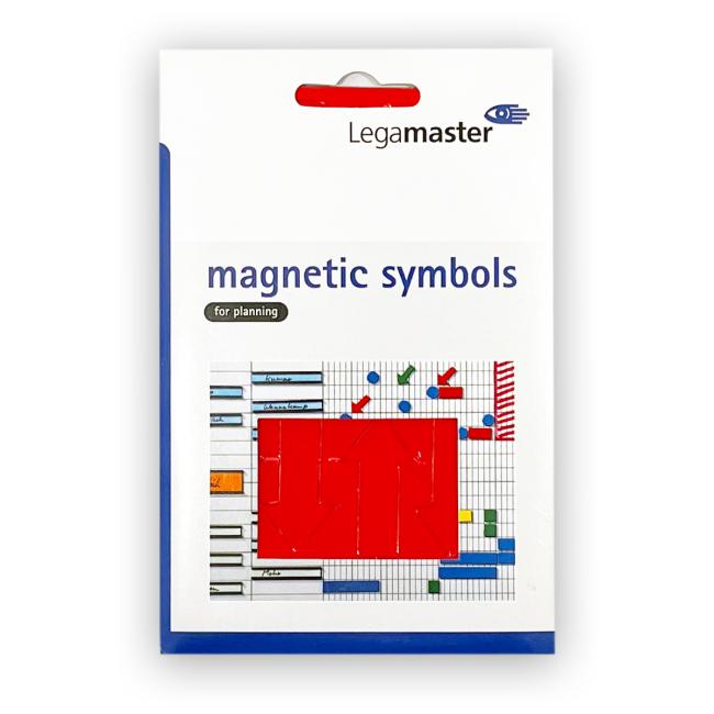 [LM446202] Magnetický symbol červená šípka, 20x35 mm, bal. 12 ks