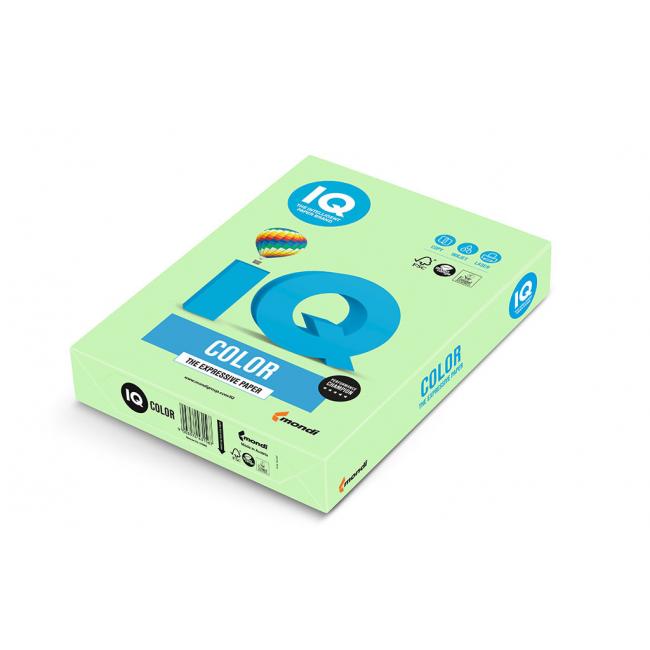 Farebný papier IQ color stredne zelený MG28, A4, 160g