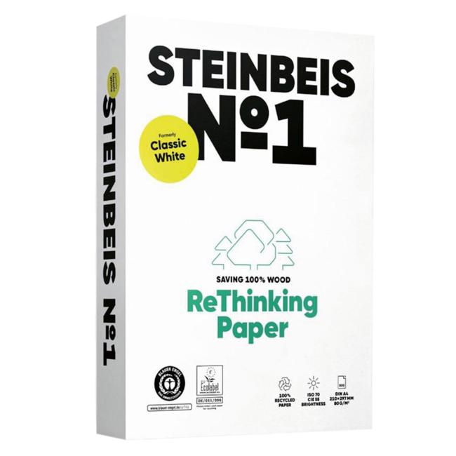 [PA001380] Kopírovací papier Steinbeis №1 recyklovaný A4, 80g CIE 55