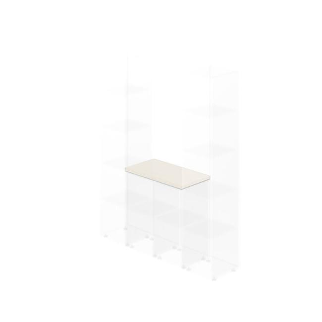 Lenza Wels niche internal cladding board, 79.8x3.8x42.9cm, light agate