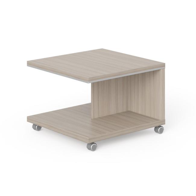 [LZ000511] Lenza Wels mobile conference table, 70x50x70cm, driftwood