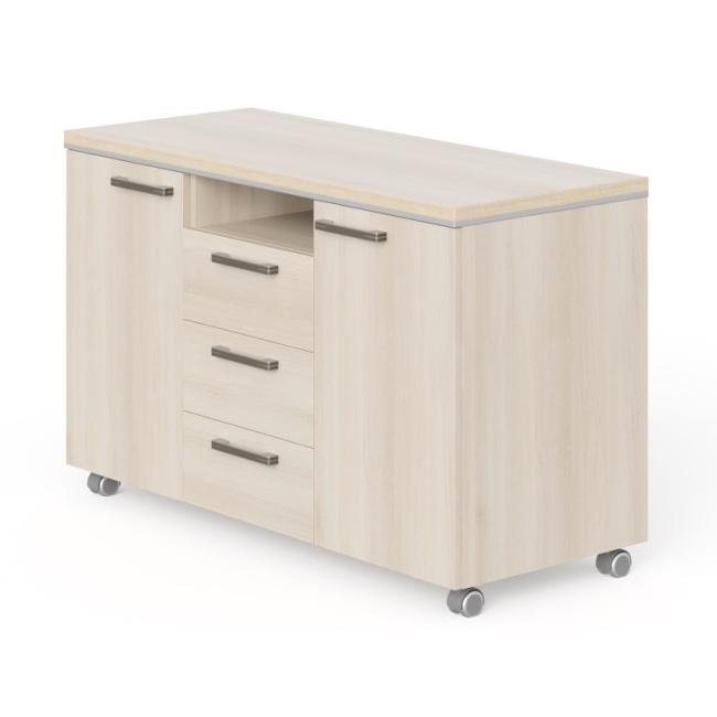 [LZ000610] Kontajner mobilný nika Lenza Wels, 120x76,2x50,4cm, agát svetlý