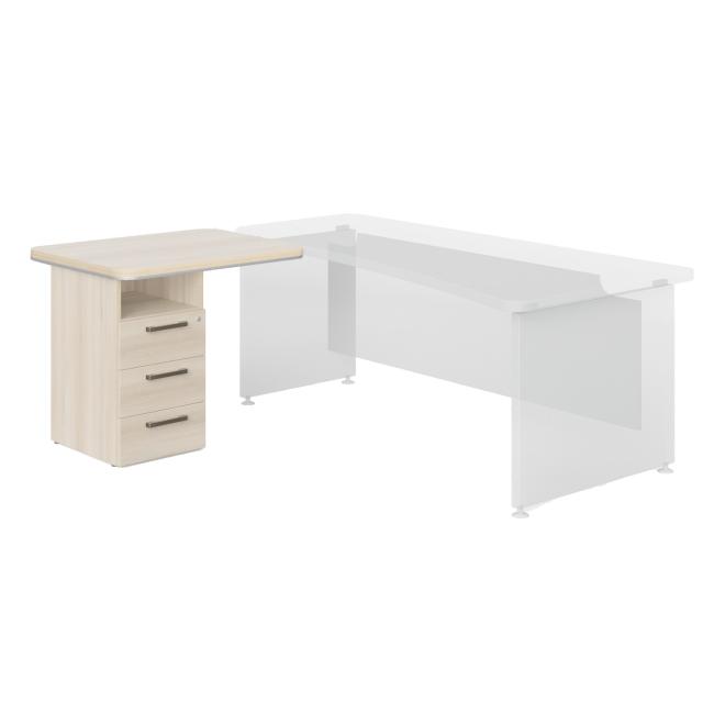 [LZ000710] Port container L niche Lenza Wels, 90x76.2x55cm, light agate