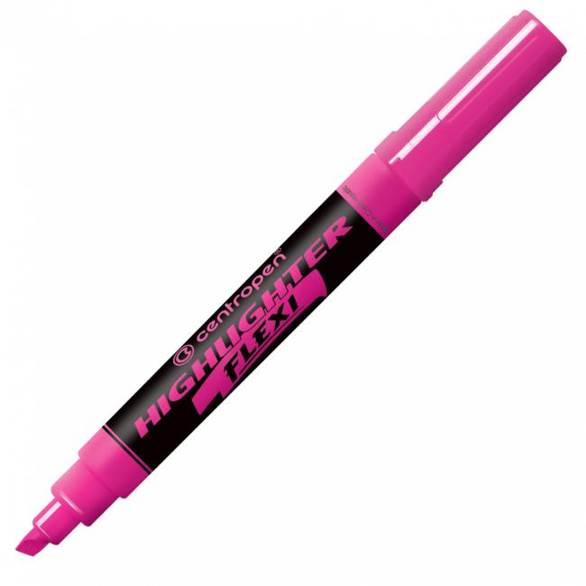 Highlighter Centropen 8542 Flexi pink