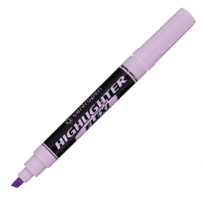 Highlighter Centropen 8542 Flexi Soft purple