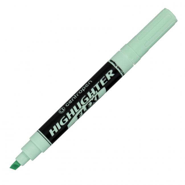 Highlighter Centropen 8542 Flexi Soft green