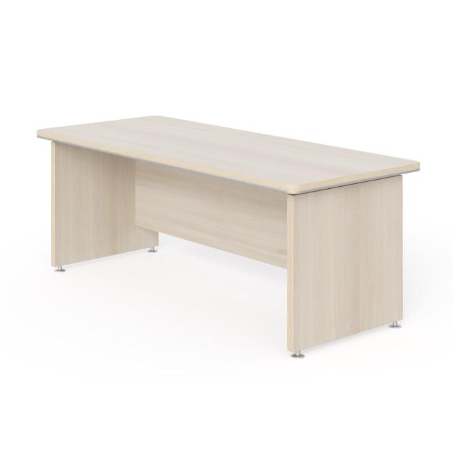 Lenza Wels desk, straight, 200x76.2x85cm, light agate