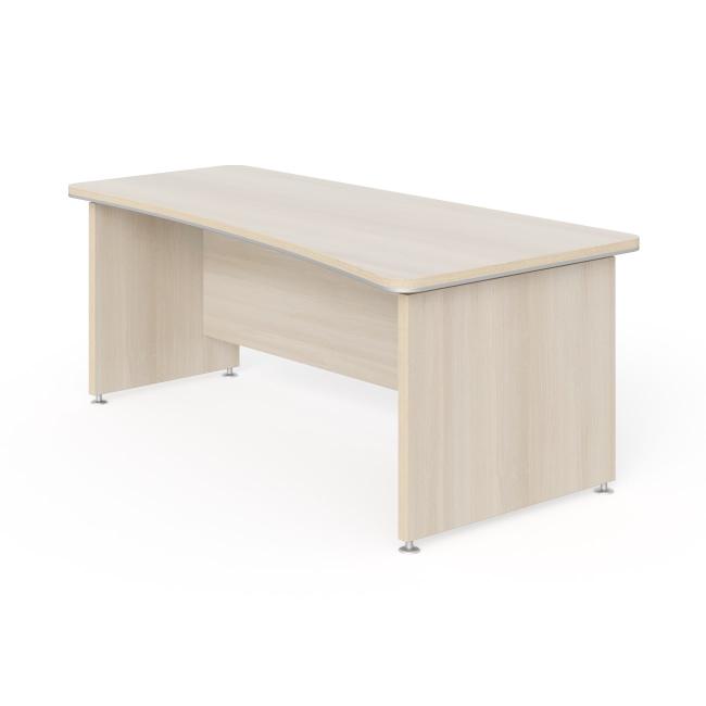 [LZ001330] Lenza Wels desk, narrowed on the left, 200x76.2x100/78cm, light agate