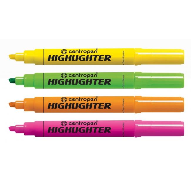 Centropen Highlighter Set 8552/4S (8852)
