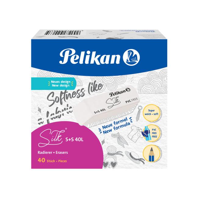 Rubber without PVC Pelikan S+S 40 L cream 40 pcs