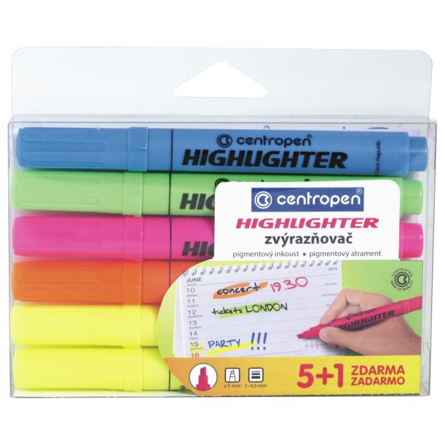 [CE855206] Centropen 8552/6S highlighter set
