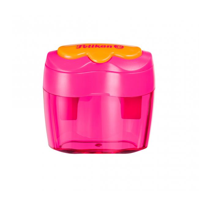 Grater Pelikan Flower plastic with 2 holes pink