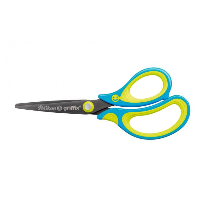 Pravotočivé nožnice Pelikan Griffix tyrkysové